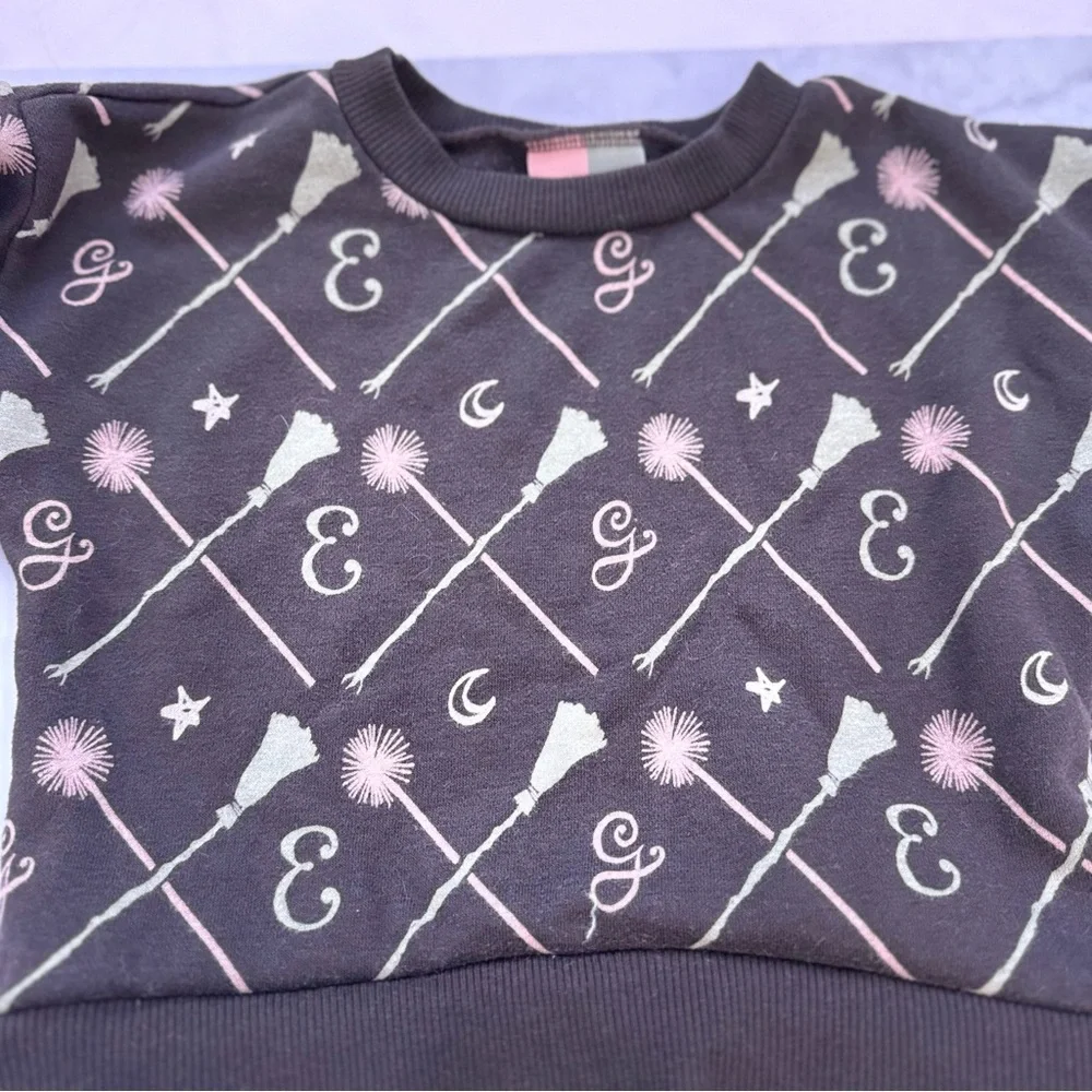 Modern Moments x Wicked Black Wand & Broom Sweatshirt with Tulle Skirt